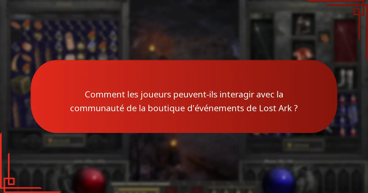 Quels sont les événements en cours et à venir dans la boutique d’événements ?
