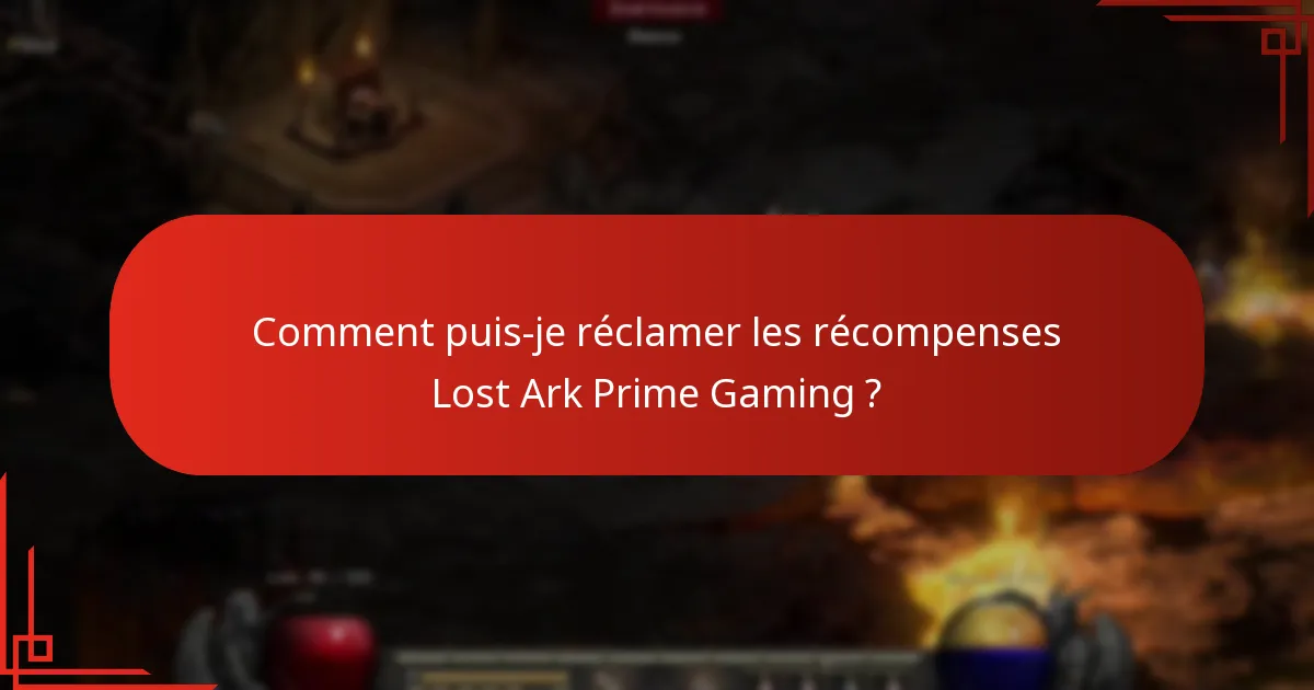 Quelles sont les récompenses Lost Ark Prime Gaming actuelles et à venir ?