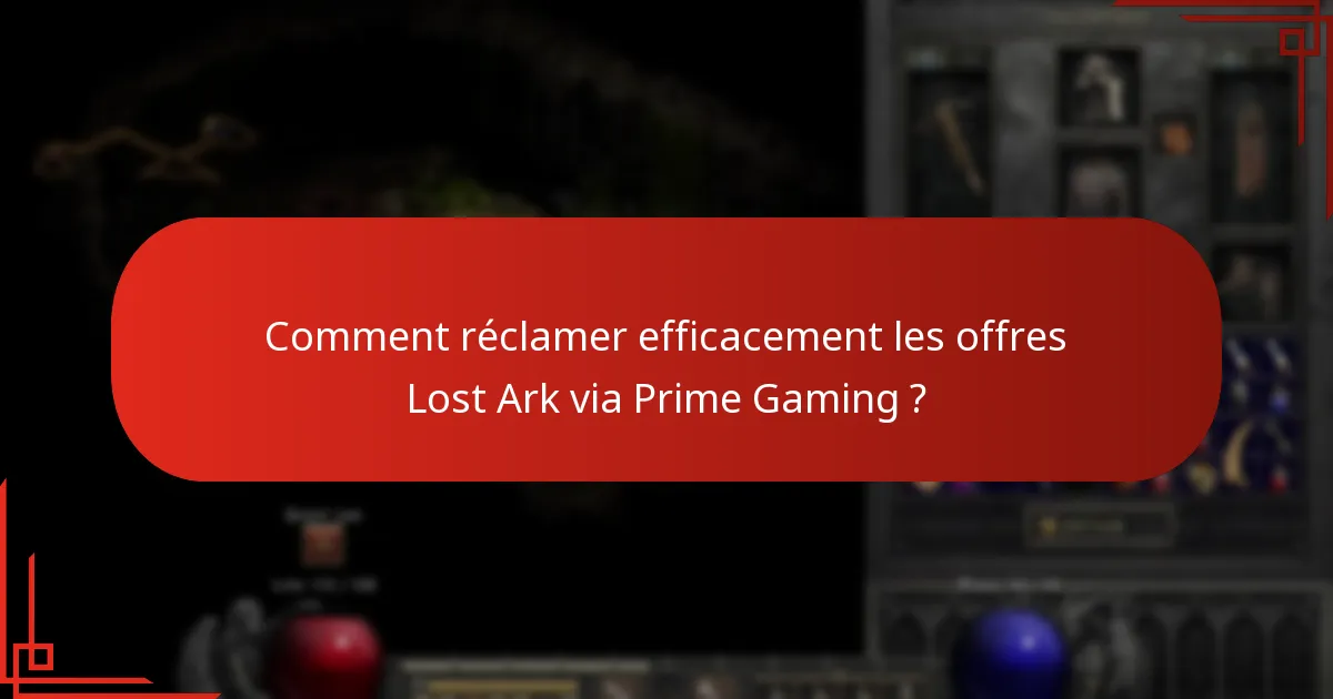 Quelles offres Prime Gaming pour Lost Ark ont expiré ?