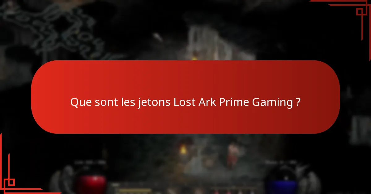 Comment utiliser les jetons Lost Ark Prime Gaming ?