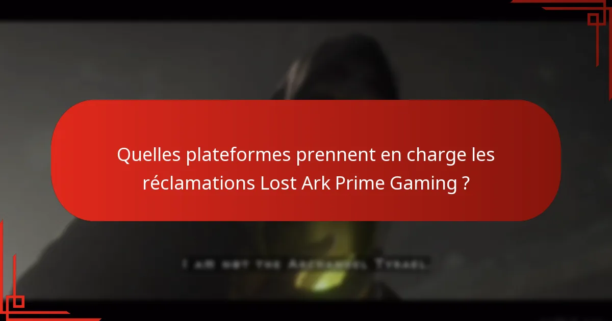 Quels types de récompenses sont disponibles via Prime Gaming pour Lost Ark ?