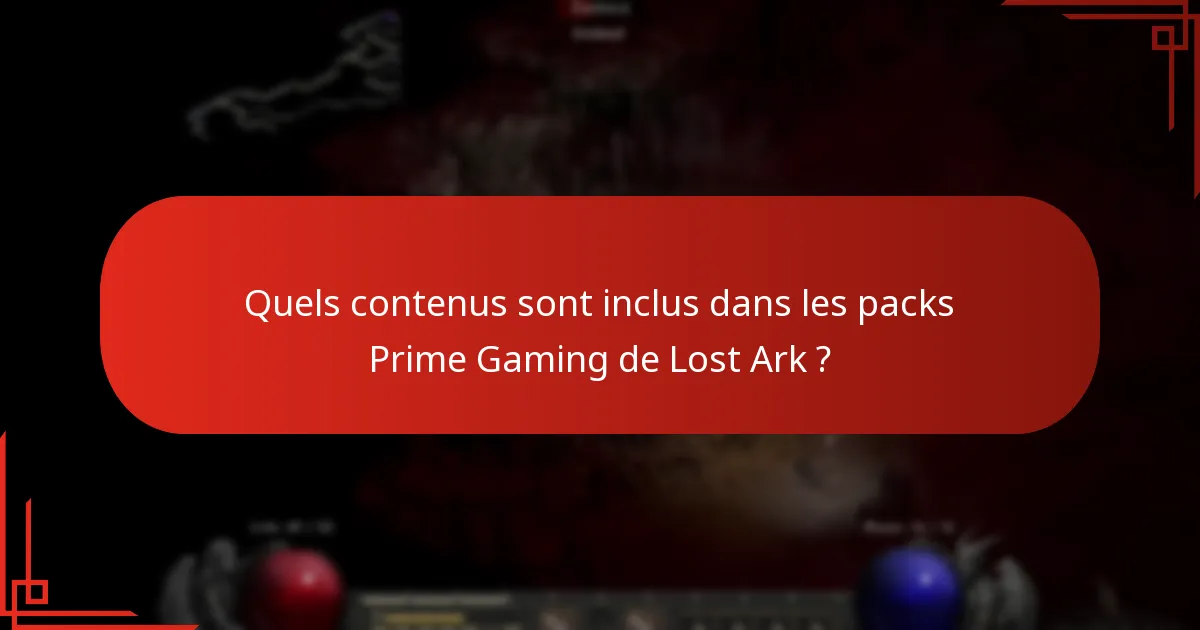 Comment accéder aux packs Prime Gaming de Lost Ark ?