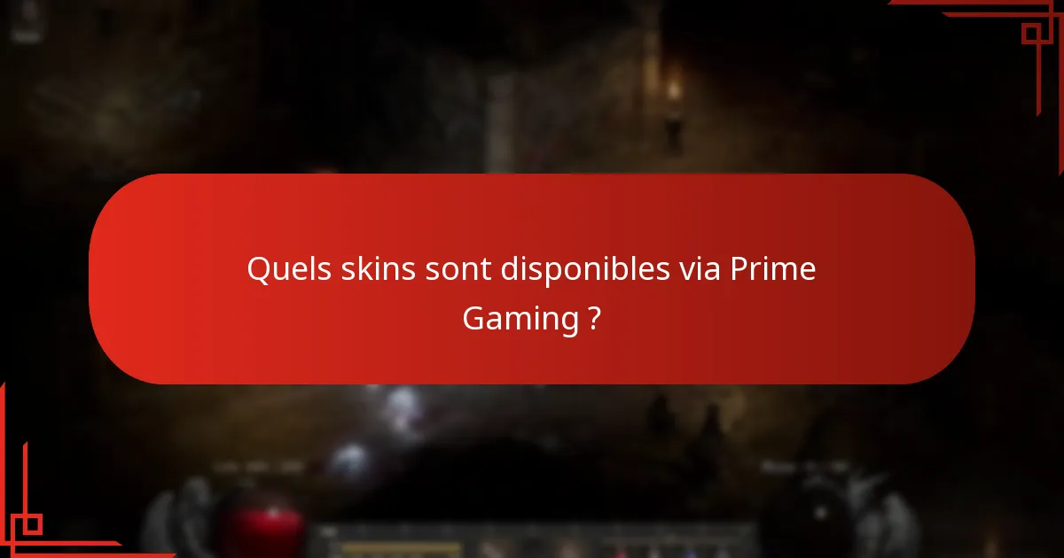 Quelles ressources peuvent être acquises via Prime Gaming ?