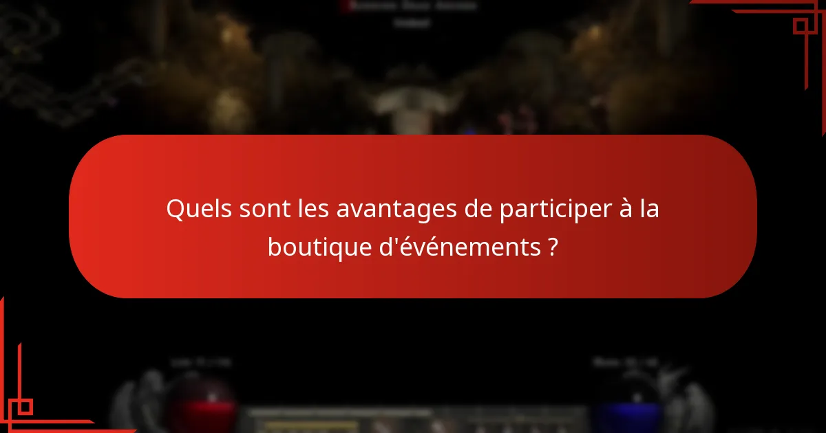 Comment les joueurs peuvent-ils partager leurs expériences liées à la boutique d’événements ?